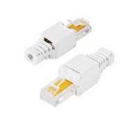 06-0083-A ∙ Разъем сетевой LAN на кабель, штекер 8Р8С (Rj-45), быстрозажимной, (1шт.) Rexant ∙ кратно 10 шт