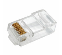 06-0081-A2 ∙ Разъем сетевой LAN на кабель, штекер 8Р8С (Rj-45), под обжим (2шт.) Rexant ∙ кратно 10 шт