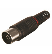 Rexant 05-2044-2 ∙ TV-разъем гнездо без пайки черный REXANT ∙ кратно 100 шт