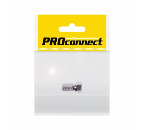 05-4005-4-7 ∙ Разъем антенный на кабель, штекер F для кабеля SAT (с резиновым уплотнителем), (1шт.) (пакет) PROconnect