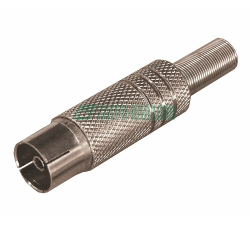 05-2014-4 ∙ Разъем гнездо TV никель c пружиной PROconnect ∙ кратно 100 шт