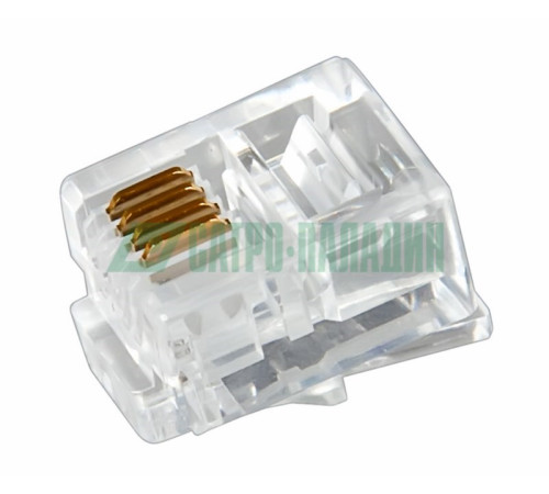 05-1012 ∙ Телефонный разъем RJ-14(6P4C) Rexant ∙ кратно 100 шт