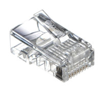 54141 ∙ Коннектор RJ-45 (8p8c) cat.5е универсальный, для одно- и многожильного кабеля, Netko СКС (нож с 3-мя зубцами)