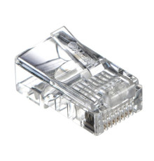 54141 ∙ Коннектор RJ-45 (8p8c) cat.5е универсальный, для одно- и многожильного кабеля, Netko СКС (нож с 3-мя зубцами)