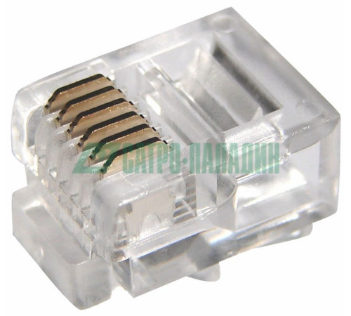 05-1013 ∙ Телефонный разъем RJ-12(6P6C) Rexant ∙ кратно 100 шт
