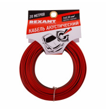 01-6103-3-20 ∙ Кабель акустический 2х0,50м м², красно-черный, мини-бухта 20 м, Rexant