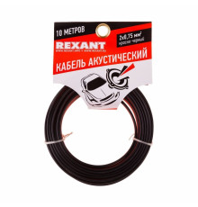 01-6104-3-10 ∙ Кабель акустический 2х0,75 мм², красно-черный, мини-бухта 10 м, Rexant