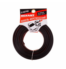 01-6105-3-20 ∙ Кабель акустический 2х1,00 мм², красно-черный, мини-бухта 20 м, Rexant (кратно 5 шт)