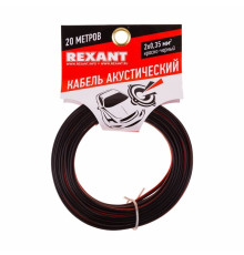 01-6102-3-20 ∙ Кабель акустический 2х0,35 мм², красно-черный, мини-бухта 20 м, Rexant