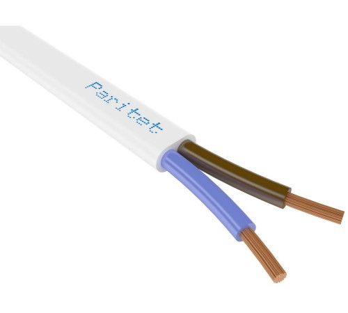Провод ШВВП 2х0,5 мм² белый (Паритет) (100094) 200м