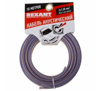 01-6206-3-10 ∙ Кабель акустический 2х1,50м м², прозрачный BLUELINE, мини-бухта 10 м, Rexant