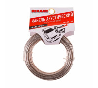 01-6306-05 ∙ Кабель акустический 2х1,50м м², прозрачный SILICON, мини-бухта 5 м, Rexant
