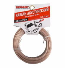 01-6304-10 ∙ Кабель акустический 2х0,75 мм², прозрачный SILICON, мини-бухта 10 м, Rexant