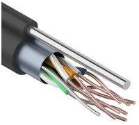 Кабель FTP outdoor 4x2x0,51 Cu steel rope Premium SkyNet 305м