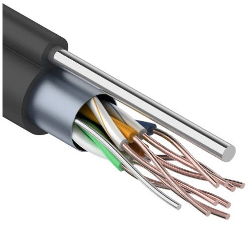 Кабель FTP outdoor 4x2x0,51 Cu steel rope Premium SkyNet 305м