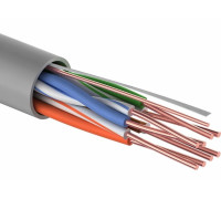 01-0059 ∙ Кабель витая пара U/UTP, Cat.5e, ZH нг(А)-HF, 4PR, 24AWG, Indoor, Solid, серый, 305м, Rexant LIGHT