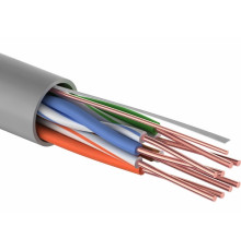 01-0059 ∙ Кабель витая пара U/UTP, Cat.5e, ZH нг(А)-HF, 4PR, 24AWG, Indoor, Solid, серый, 305м, Rexant LIGHT