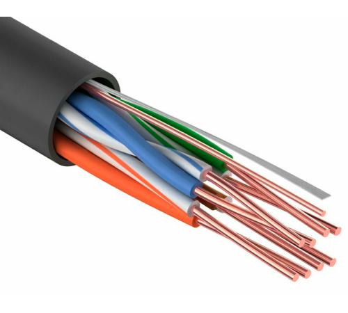 Кабель UTP 4PR x0,48 Standard (Cu) CAT5E LDPE Outdoor 305м Tantos