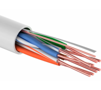 01-0043-25 ∙ Кабель витая пара U/UTP, Cat.5e, PVC, 4PR, 24AWG, Indoor, Solid, серый, 25м , Rexant