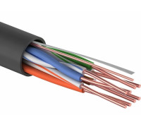 01-0054 ∙ Кабель витая пара U/UTP, Cat.5e, PE, 4PR, 24AWG, Outdoor, Solid, черный, 305м PROconnect
