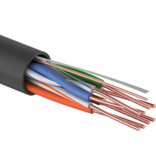 01-0054 ∙ Кабель витая пара U/UTP, Cat.5e, PE, 4PR, 24AWG, Outdoor, Solid, черный, 305м PROconnect