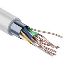 01-0143 ∙ Кабель витая пара F/UTP, Cat.5e, PVC, 4PR, 24AWG, Indoor, Solid, серый, 305м, Rexant