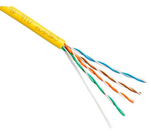 Cabeus UTP-4P-Cat.5e-SOLID-YL (7251c) 305м