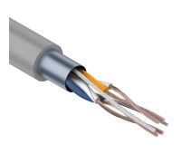 01-0125 ∙ Кабель витая пара F/UTP, Cat.5e, PVC, 2PR, 24AWG, Indoor, Stranded, серый, 305м, Rexant