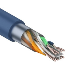 01-0147 ∙ Кабель витая пара F/UTP, Cat.6, PVC, 4PR, 23AWG, Indoor, Solid, синий, 305м, Rexant