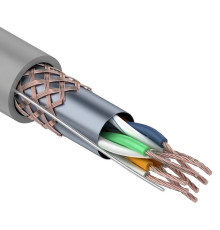 01-0343 ∙ Кабель витая пара SF/UTP, Cat.5e, PVC, 4PR, 24AWG, Indoor, Stranded, серый, 305м, Rexant
