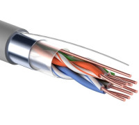 01-0152 ∙ Кабель витая пара, F/UTP, Cat.5е, PVC, 4PR, 24AWG, Indoor, Solid, серый, 305м PROconnect