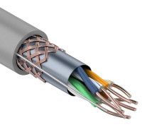 01-0342 ∙ Кабель витая пара SF/UTP, Cat.5e, PVC, 4PR, 24AWG, Indoor, Solid, серый, 305м, Rexant