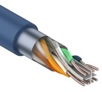 01-0147-3 ∙ Кабель витая пара омедненный, F/UTP, Cat.6, PVC, 4PR, 23AWG, Indoor, Solid, серый, 305м, PROconnect