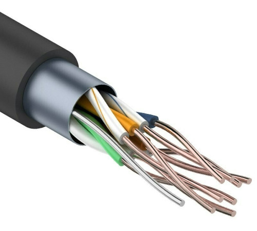 Кабель FTP 4PR x0,51 Premium (Cu) CAT5E LDPE Outdoor 305м Tantos