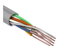 01-0044 ∙ Кабель витая пара U/UTP, Cat.5e, PVC, 4PR, 24AWG, Indoor, Stranded, серый, 305м, Rexant
