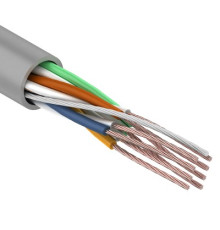 01-0044 ∙ Кабель витая пара U/UTP, Cat.5e, PVC, 4PR, 24AWG, Indoor, Stranded, серый, 305м, Rexant