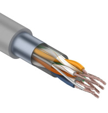 01-0145 ∙ Кабель витая пара F/UTP, Cat.5e, PVC, 4PR, 24AWG, Indoor, Stranded, серый, 305м, Rexant