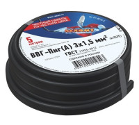 01-8215-5 ∙ Кабель силовой медный ВВГ-Пнг(А) 3x1,5 мм², 5м ГОСТ Rexant