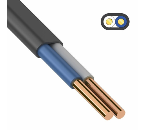 ККЗ 01-8293 ∙ Кабель силовой медный ВВГ-Пнг(А)-LS 2x2,5 мм², 100м, ГОСТ