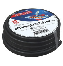 01-8202-10 ∙ Кабель силовой медный ВВГ-Пнг(А) 2x2,5 мм², 10м ГОСТ Rexant