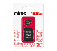 Карта памяти microSDXC с адаптером MIREX 128GB (UHS-I, U1, class 10)