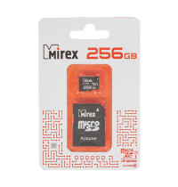 Карта памяти microSDXC с адаптером MIREX 256GB (UHS-I, U3, class 10)